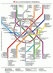 Схема Московского метрополитена